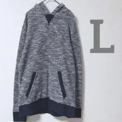 【ノータベネ/NOTA BENE】　フード付きセーター　メンズL ポケット付き