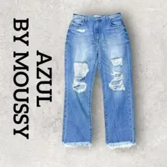 AZUL BY MOUSSY レディースデニム ダメージデニム (L) ブルー系のサムネイル
