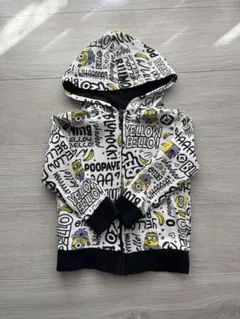 H&M ミニオン柄 フード付きパーカー 100サイズ