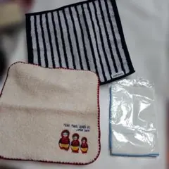 NEWYORKER petit jam ハンカチ 2枚セット＋ガーゼハンカチ
