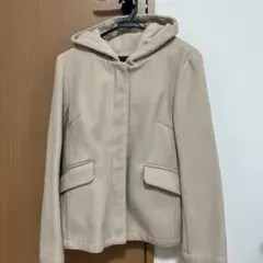 ベージュ フード付きジャケット Lサイズ