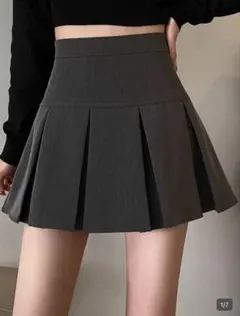 SHEINプリーツスカート グレー
