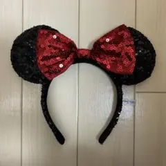 ミニーマウス スパンコール カチューシャ