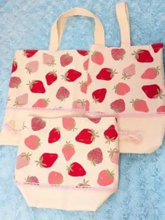 レッスンバック　シュウズバック　ランチ巾着　3点セット