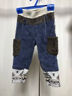 エスニック柄フリースポケット付き長ズボン 95