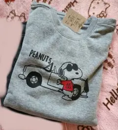 PEANUTS　SNOOPY　スヌーピー　トレーナー　ルームウェア　裏起毛　LL