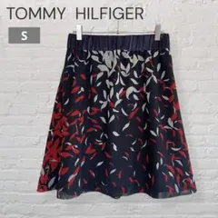 TOMMY HILFIGER トミーヒルフィガー✨フレアスカート ネイビー Sのサムネイル