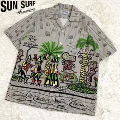 SUN SURF サンサーフ 半袖アロハシャツ バックパネル パームツリー