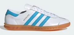 【新品未使用】adidas HAMBURG 28.5cm ホワイト×ブルーのサムネイル