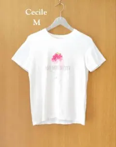 Cecile◇かき氷柄　Tシャツ　綿100%　ホワイト　Mのサムネイル