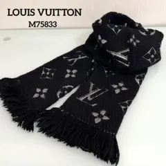 『美品』LOUIS VUITTON マフラー エシャルプ ロゴマニア シャイン