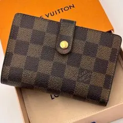 ルイヴィトン ダミエ ポルトフォイユ ヴィエノワ 新型　二つ折り財布 がま口