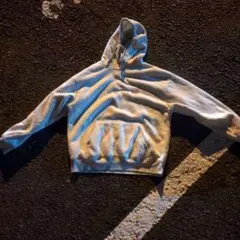 CONVERSE グレー フード付きパーカー Mサイズ