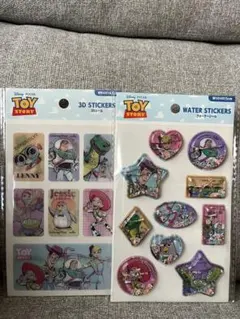 トイストーリー　ウォーターシール　3Dシール　セリア　ディズニー