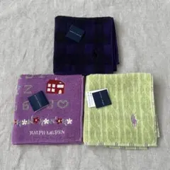 Ralph Lauren タオルハンカチ 3枚セット