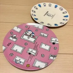 ドラえもん プレート ピンク＆ホワイト