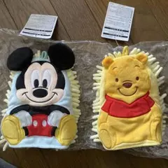 新品未使用　ミッキー＆プーさん モップ型キャラクターグッズ　定価4400円