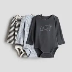 人気★H&M ロンパース 肌着3枚セット