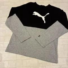 PUMA 長袖Tシャツ　ブラック・グレー　160㎝