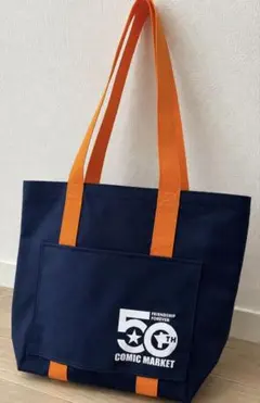 【新品】コミケ 50周年記念 コミケトートバッグ 第4弾 インディゴのサムネイル