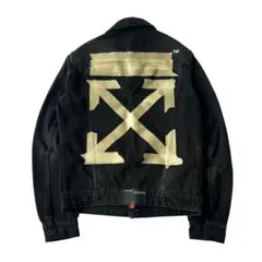 て*あ様 2013 Off-White MAIN LABEL ブラックデニムジャのサムネイル