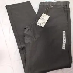 ストレッチチノスリムパンツ ダークグリーン 無印良品のサムネイル