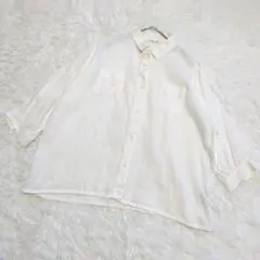 美品 north object ノースオブジェクト リネン ブラウス 麻100%のサムネイル