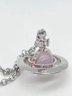 ヴィヴィアン スモールオーブネックレス ピンク