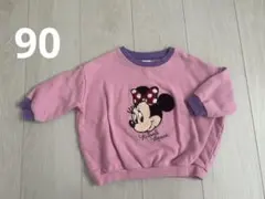 リトシー　ミニー　ディズニー　 トレーナー ピンク 90