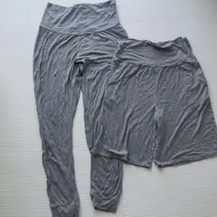 【犬印本舗】マタニティ パンツセット グレー Lのサムネイル