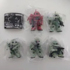 ガチャ　機動戦士ガンダム ならぶんです。ザク 全5種コンプセット