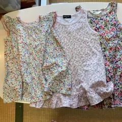 【お買得3点セット】ノースリーブワンピース 花柄　サイズ色々