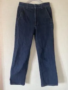 ジーユーGU ハイウエストストレートジーンズ　デニム　Sサイズ