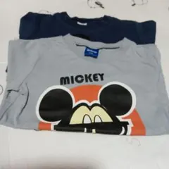 ミッキーマウス Tシャツ 110 ネイビー