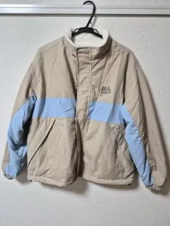 UCLA 襟付きジャケット ベージュ　水色　リバーシブル