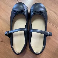 黒 バレエシューズ フォーマルシューズ