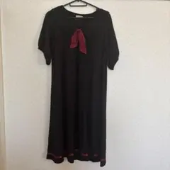 axes femme 半袖ワンピース ブラック