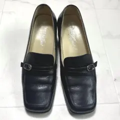 REGAL Tailored リーガル ヒールローファー 黒 ブラック 22cm