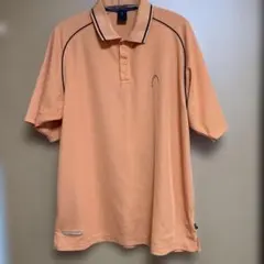 HEADメンズテニスウェアオレンジ ポロシャツ 半袖 黒ラインのサムネイル