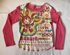 メゾピアノ Tシャツ 長袖160 ベリエちゃん　キャンディ　ピンク　平成レトロ