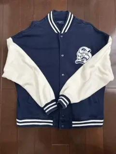 BACK NUMBER スタジャン M ネイビー/アイボリー