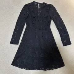 ZARA WOMAN ブラック レースワンピース XS