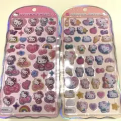 コットンパフィーシール　キティ　サンリオ　2枚セット