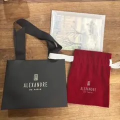アレクサンドルドゥパリ ショップバック紙袋 保存ポーチセット　クリスマス限定色