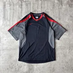 Nike DRI-FIT Tシャツ Mサイズ ブラック/グレー/レッド y2k