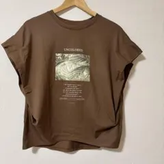 新品同様/未使用セモアージュ Tシャツ 半袖ブラウン38M 日本製のサムネイル