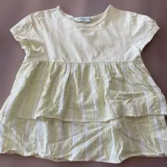 hakka kid ストライプフリルTシャツ 140