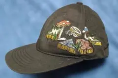 XLARGE ブラックキャップ キノコ刺繍