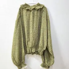 AS KNOW AS PINKY 小花柄ブラウス 長袖