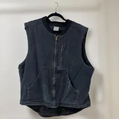 Dickies ダークグレー ノースリーブベスト L